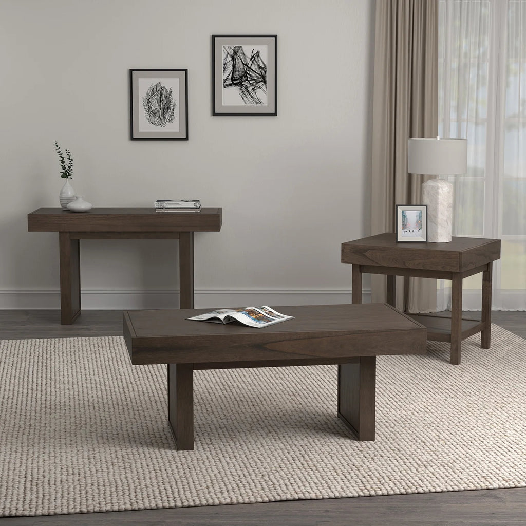 Rectangle End Table with Shelf M60242