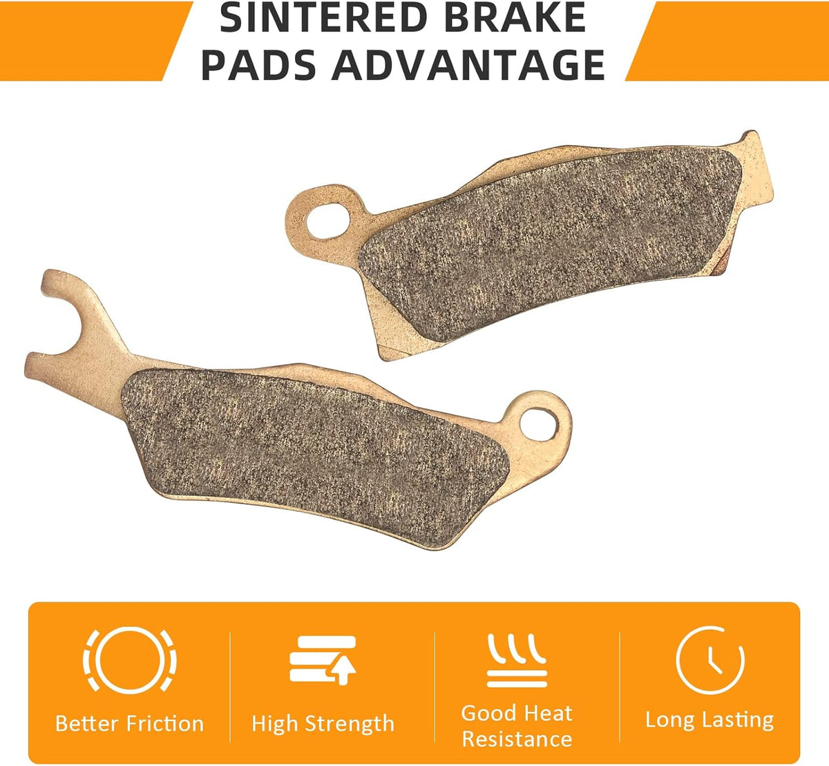 Front & Rear Sintered Brake Pads Pack of 2 (3 Sets) P52573