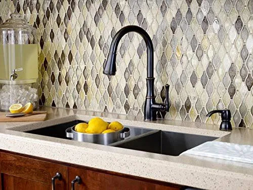 Tuscan Bronze Pull-Down Kitchen Faucet with Soap Dispenser K762
