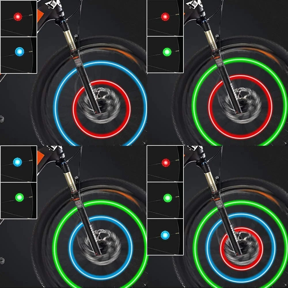 Bike Wheel Lights with Batteries Included, Waterproof P8964