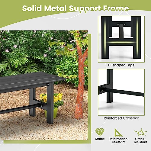 47" HDPE Outdoor Garden Bench X3119