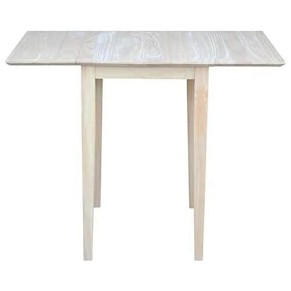 Unfinished Natural Wood Drop Leaf Dining Table R49967