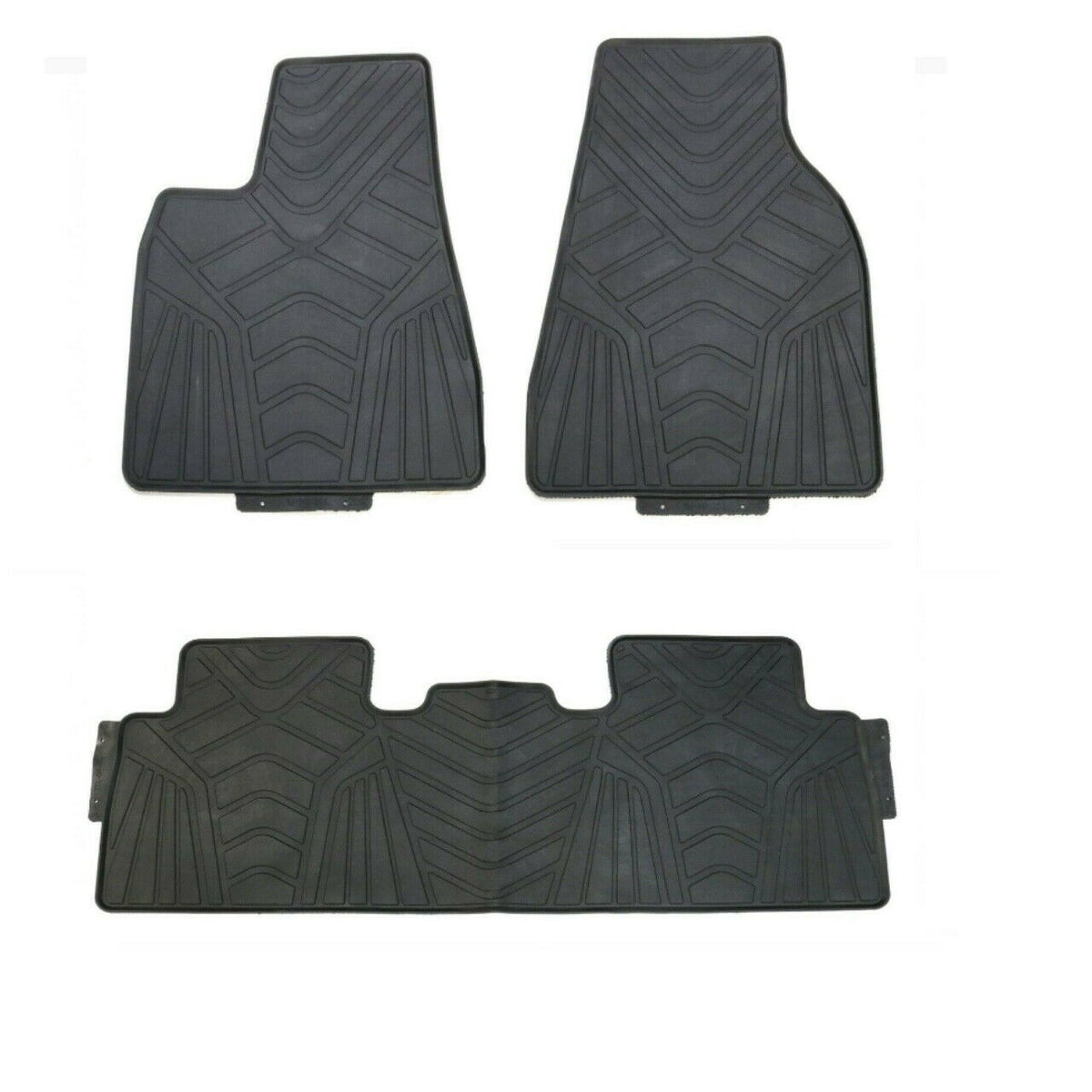 Custom Fit Rubber Floor Mats for 2015 - 2019 Tesla Model X (5 SEATER) H477035