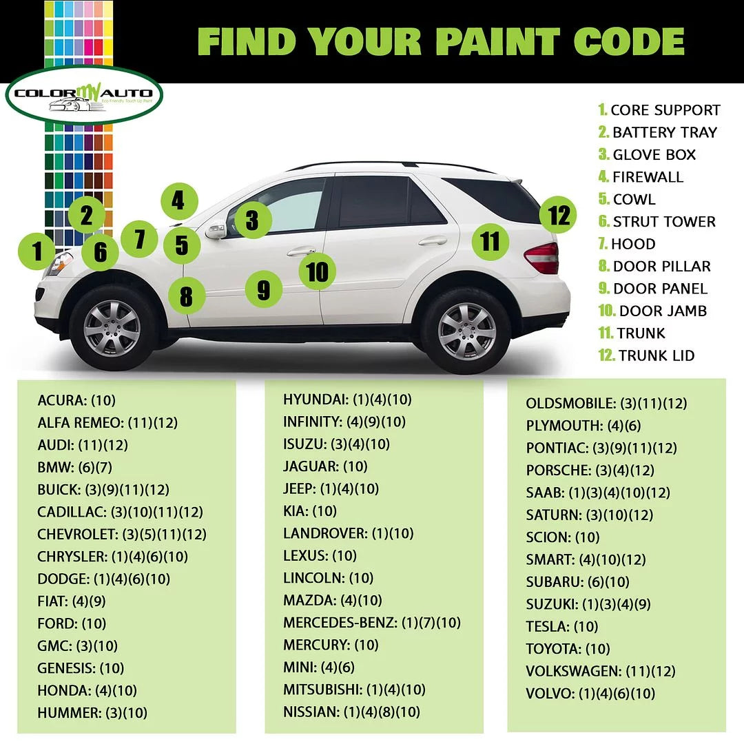 Automotive Paint 1 Oz Bottle O62462