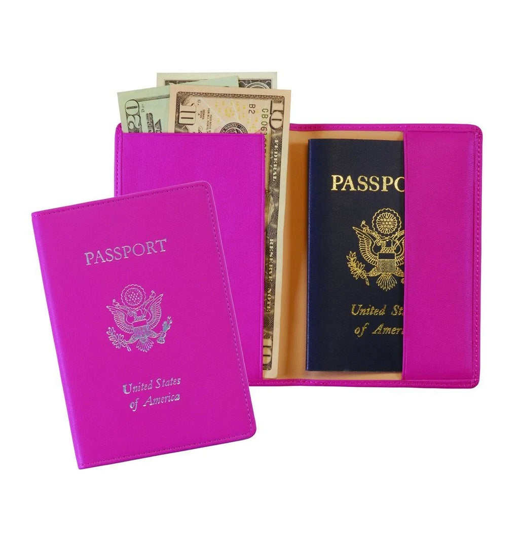 Blue Leather Passport Case S14950