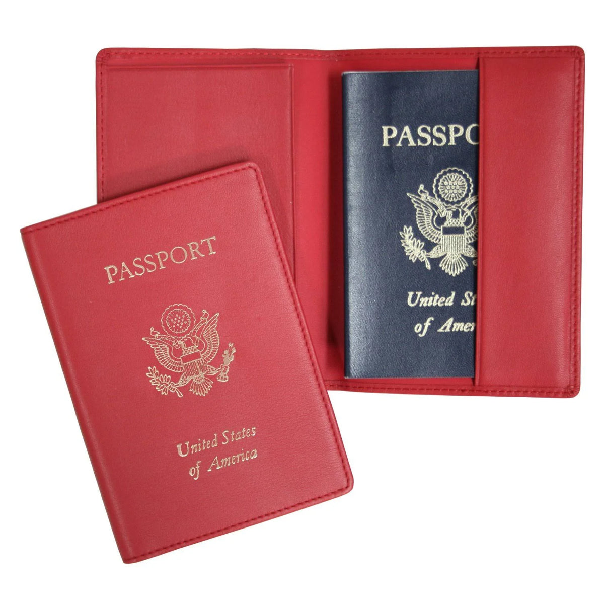 Blue Leather Passport Case S14950