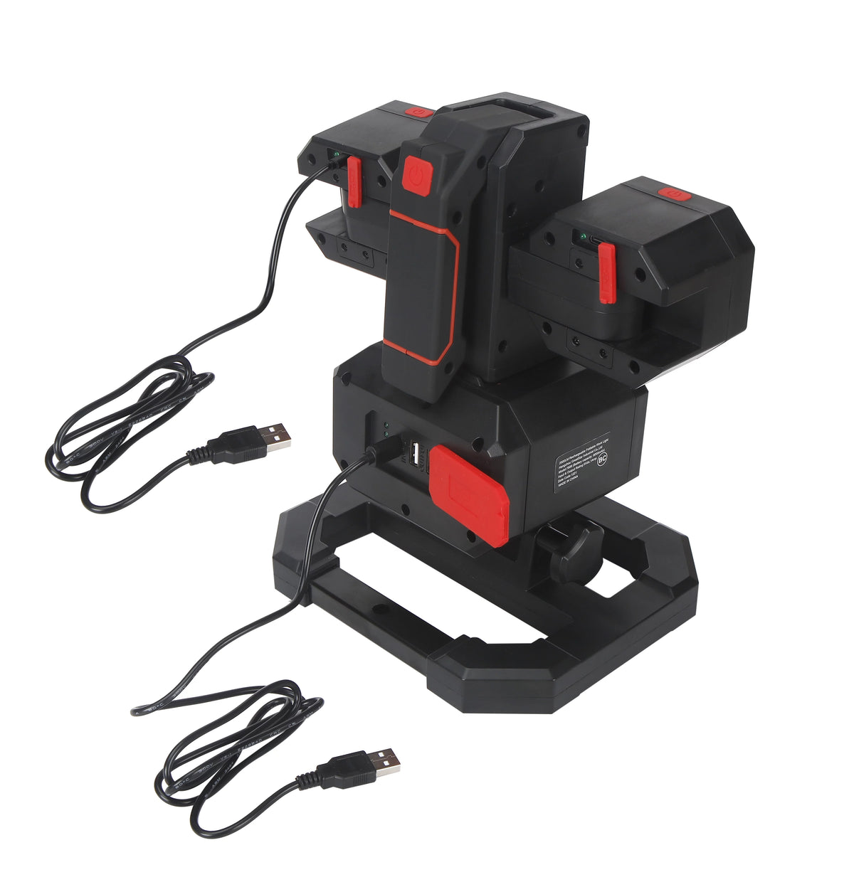 2000-Lumen LED Rechargeable Work Light & Detachable Spotlight K969